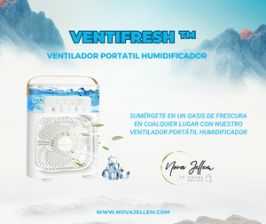 VENTILADOR PORTATIL HUMIDIFICADOR CON AROMA / VENTIFRESH